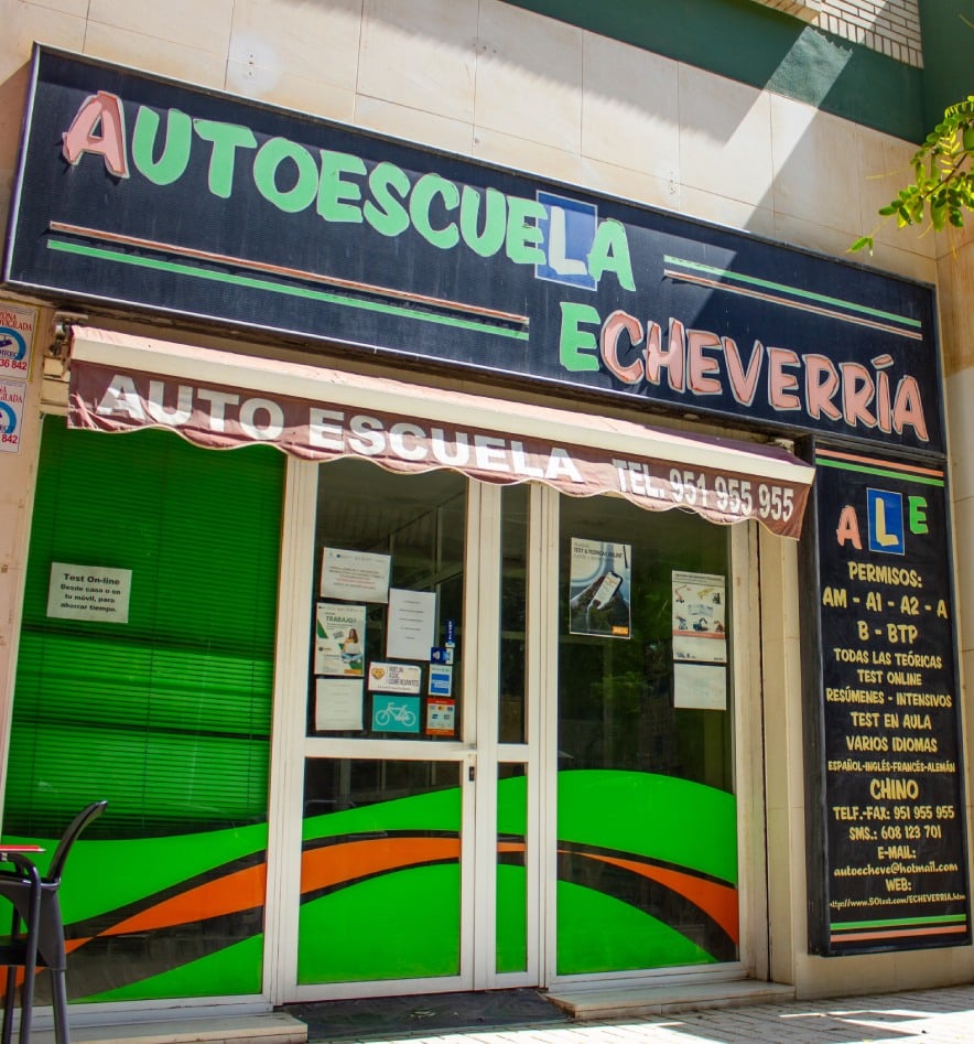 entrada de la autoescuela