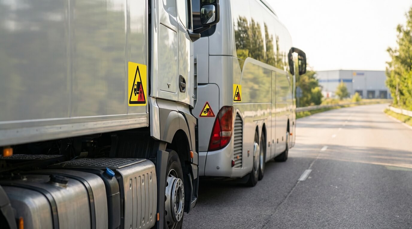 Ángulo muerto camiones autobuses